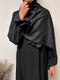 Black Jaquard Elegant Hijab