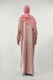 MAUVE RIBBED ABAYA