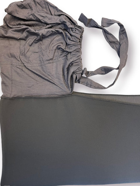 Dark Grey Instant chiffon